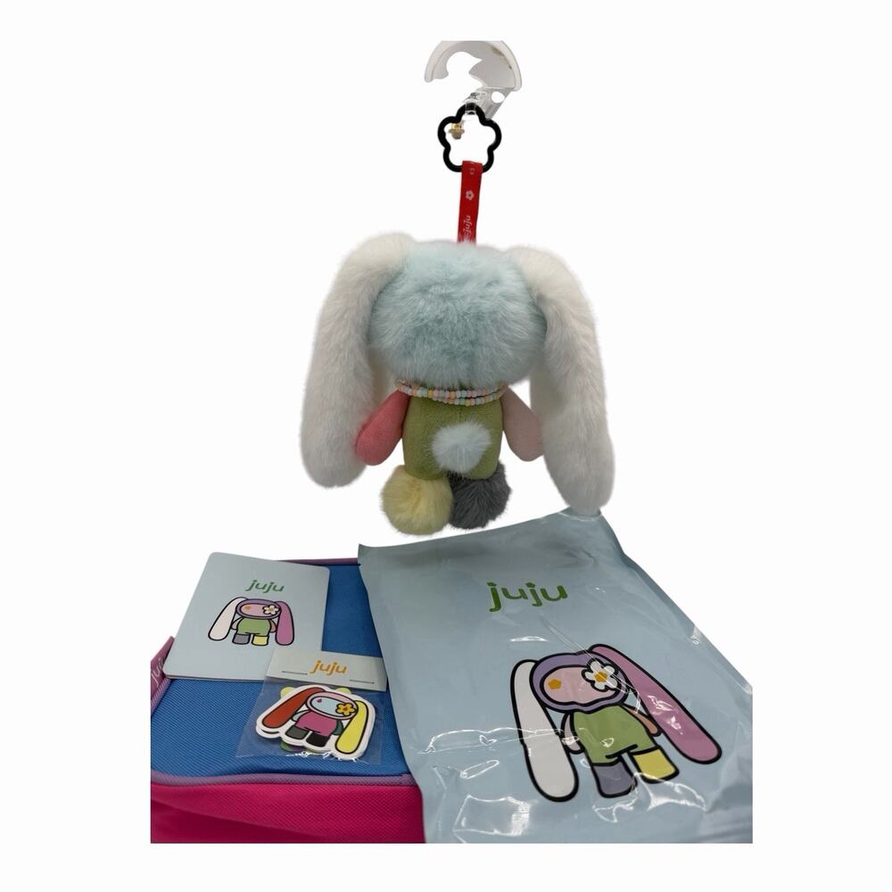 CJ Hendry Mismatched JUJU Rare JUJU Plush Keychain w/ Necklace Complete In Hand - Picture 4 of 12